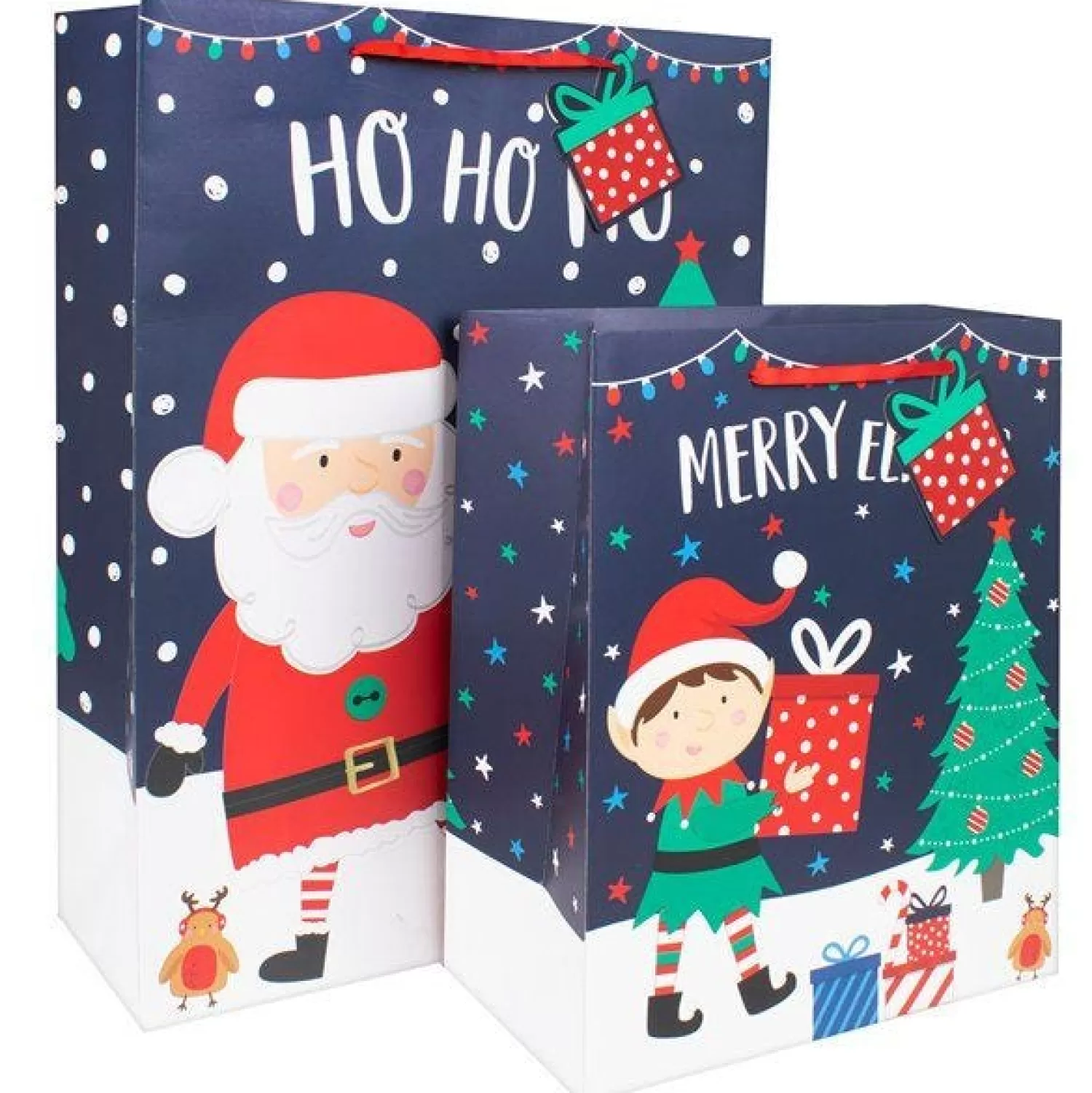 Santa & Elf Gift Bags (2Pk)<Party Delights Cheap