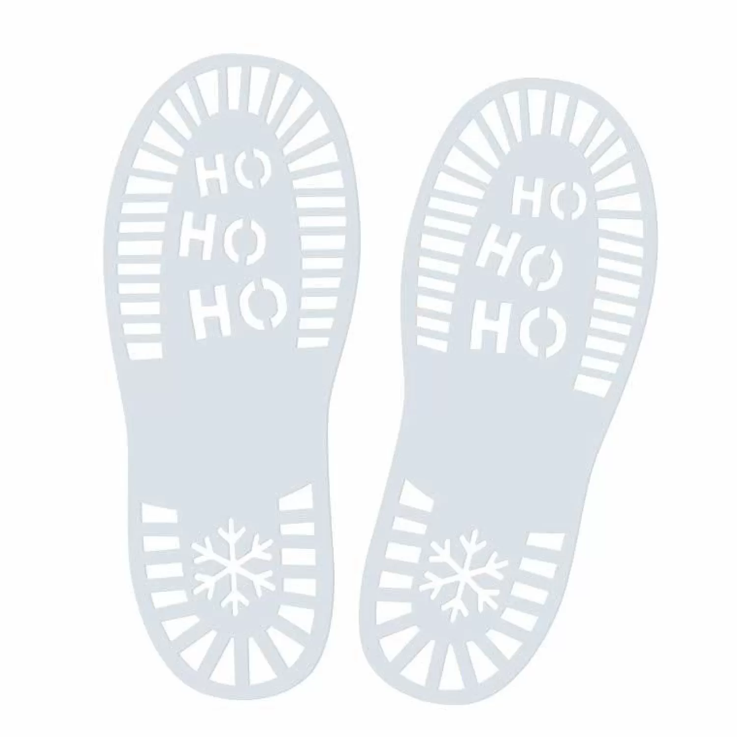 Santa's Footprint Christmas Stencils (2Pk)<Party Delights Flash Sale