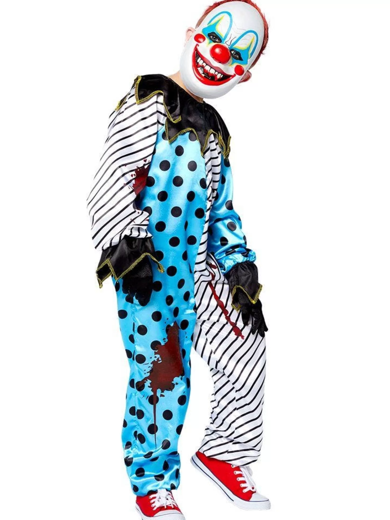 Scary Clown With Mask - Child Costume<Party Delights Online