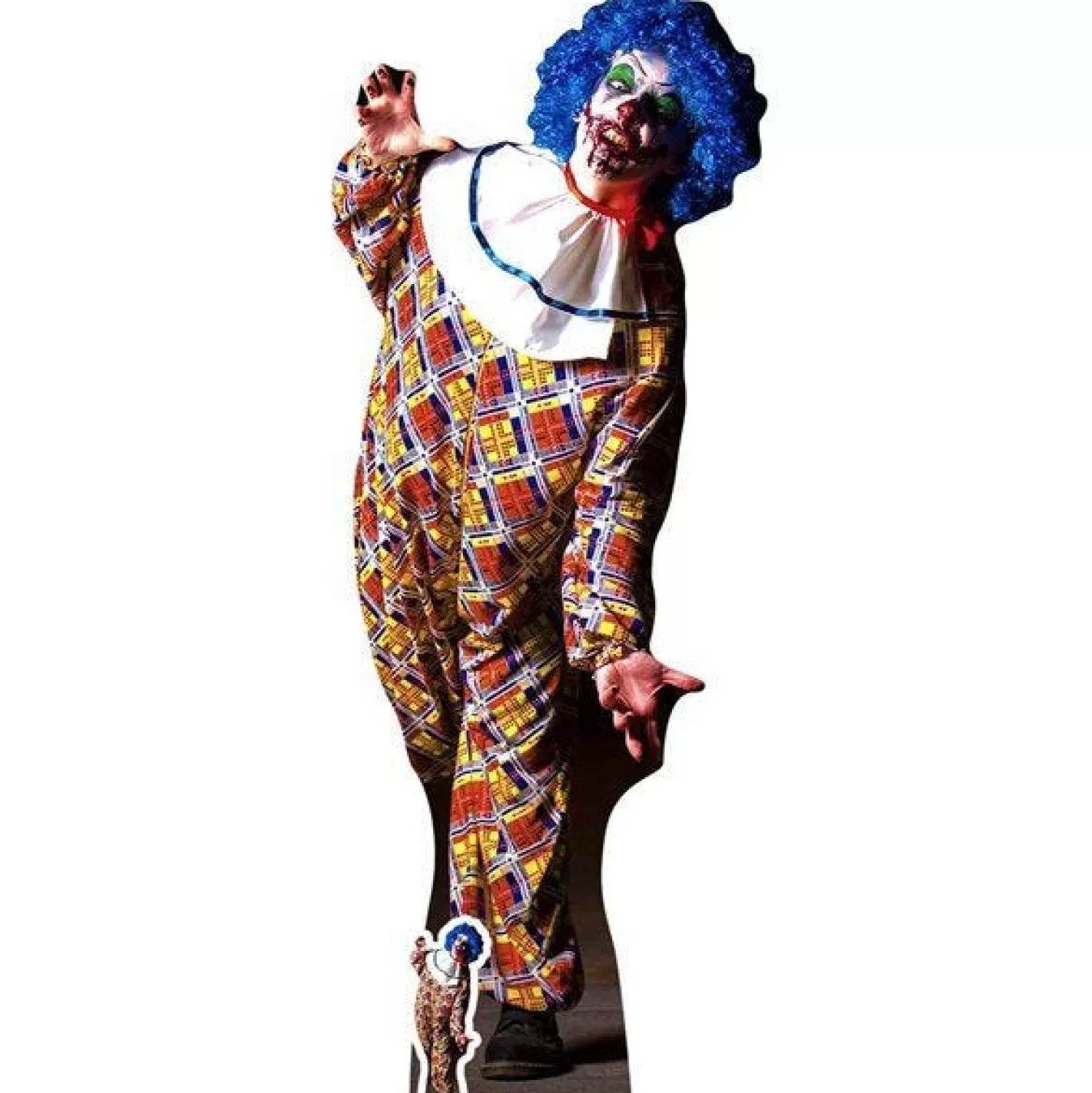 Scary Male Clown Cardboard Cutout - 175Cm X 68Cm<Party Delights Hot