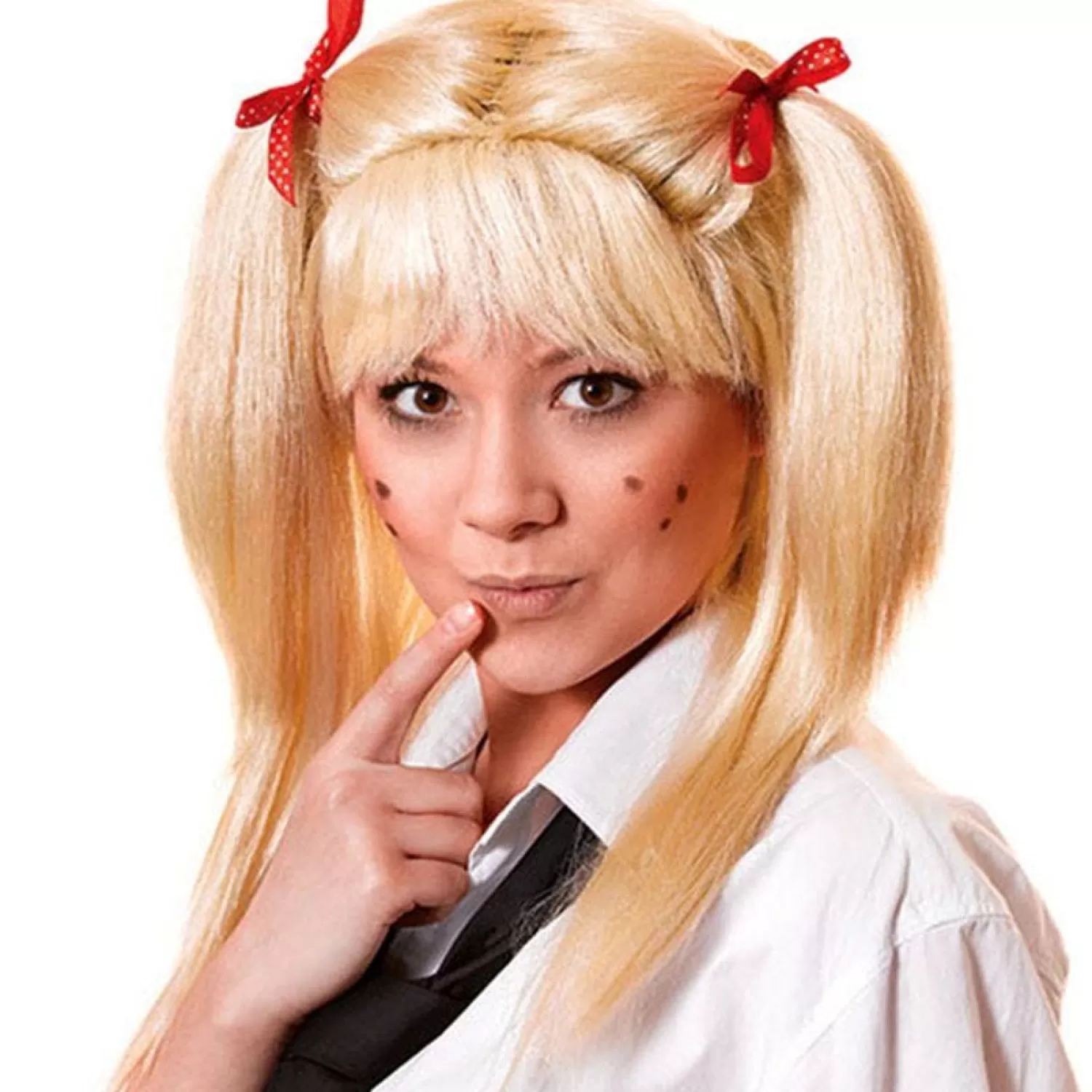 Best Party Delights School Girl Pigtail Wig - Blonde