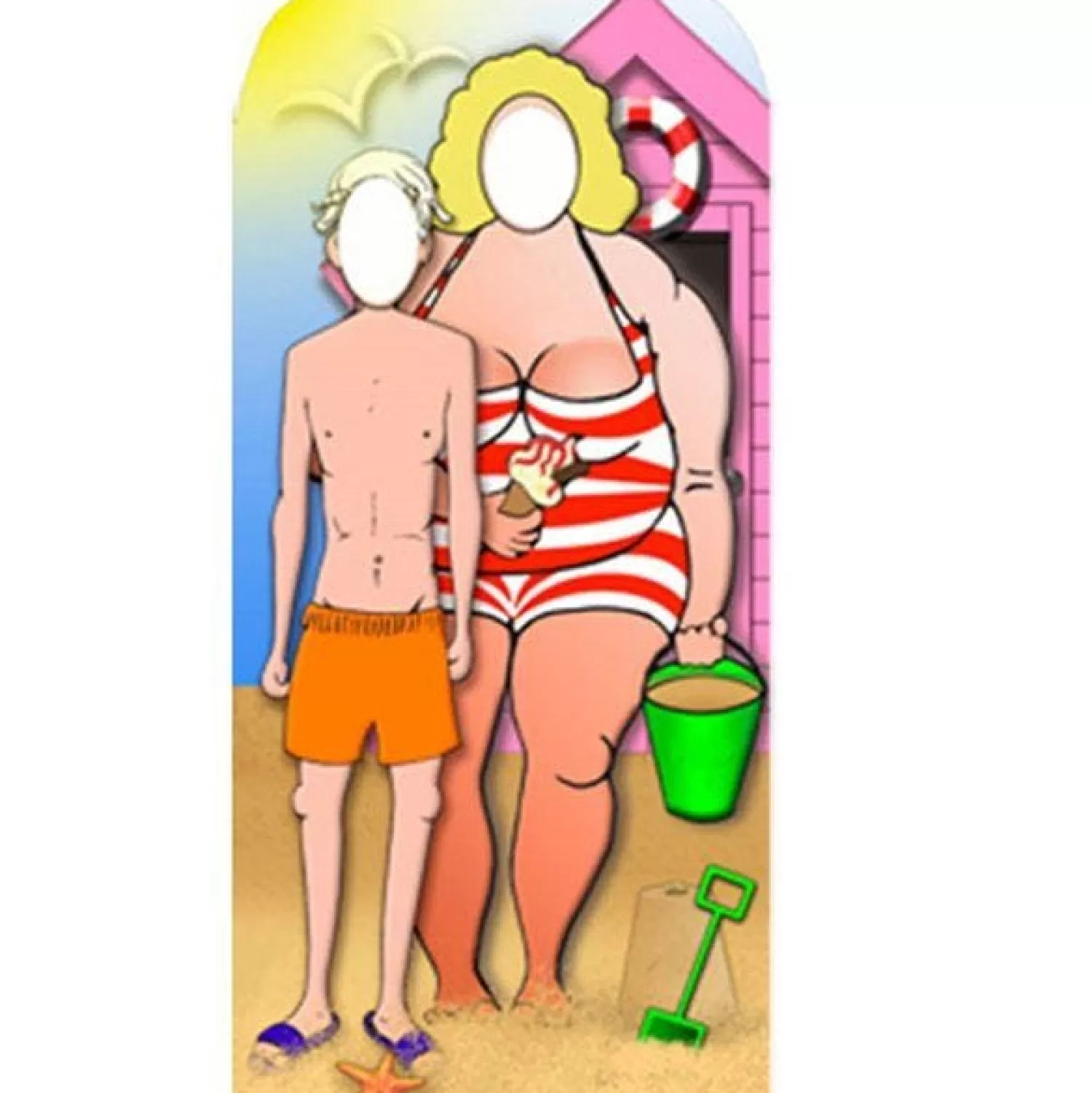 New Party Delights Seaside Stand In Photo Prop - 183Cm X 94Cm