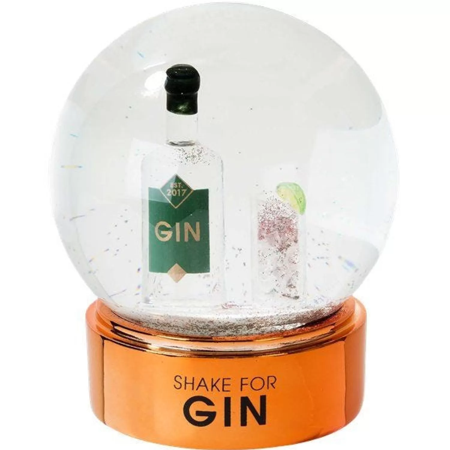 Shake For Gin Snow Globe - 12Cm<Party Delights Flash Sale