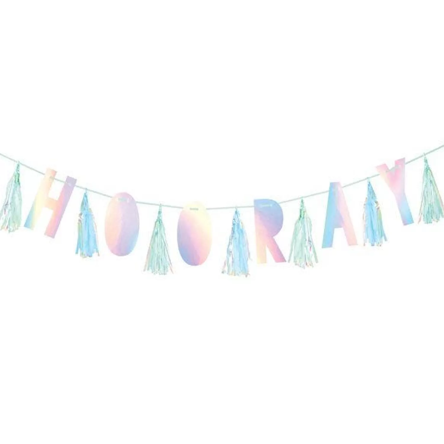 Cheap Party Delights Shimmering Hooray Tassel Garland - 3M