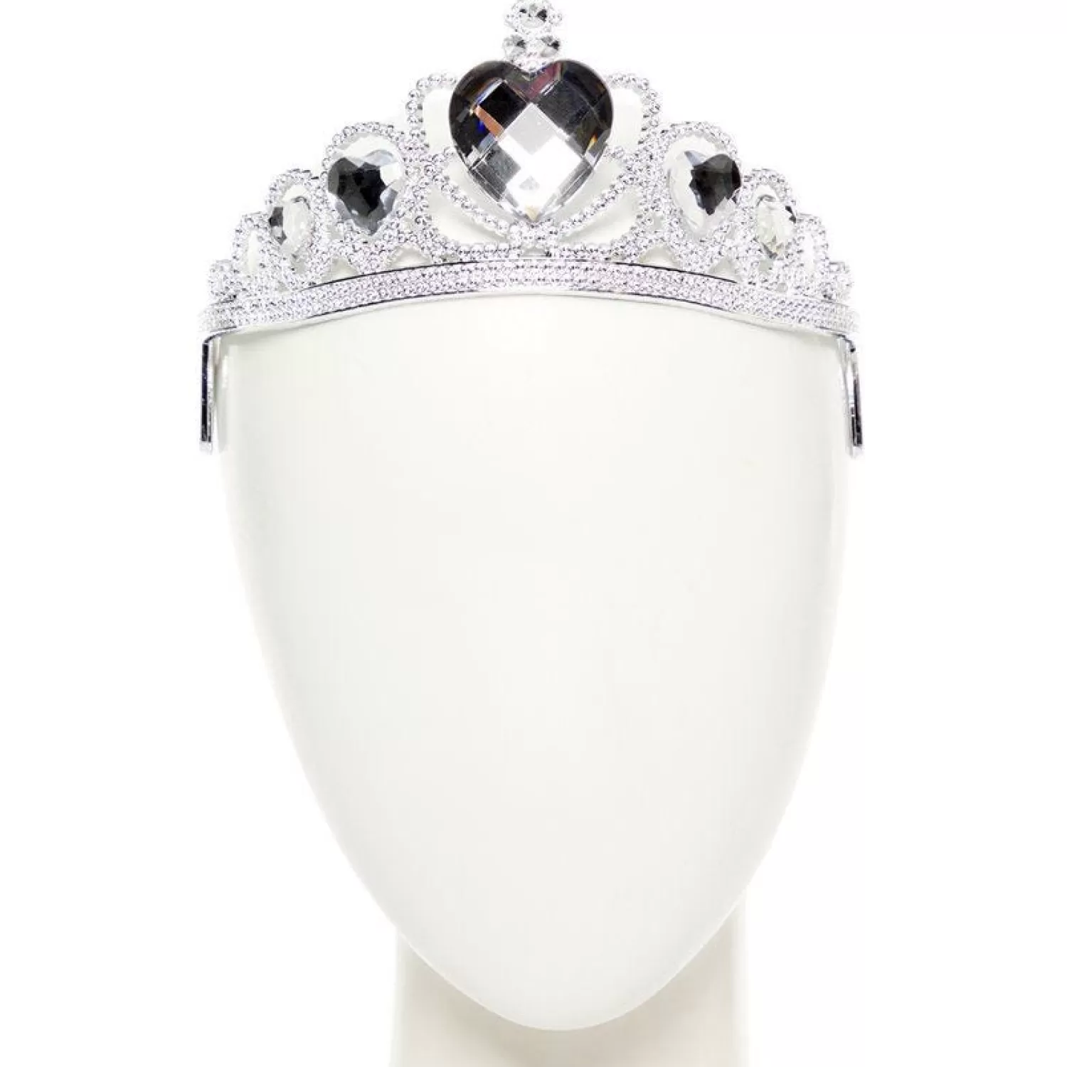 Cheap Party Delights Silver Clear Gem Tiara - Child