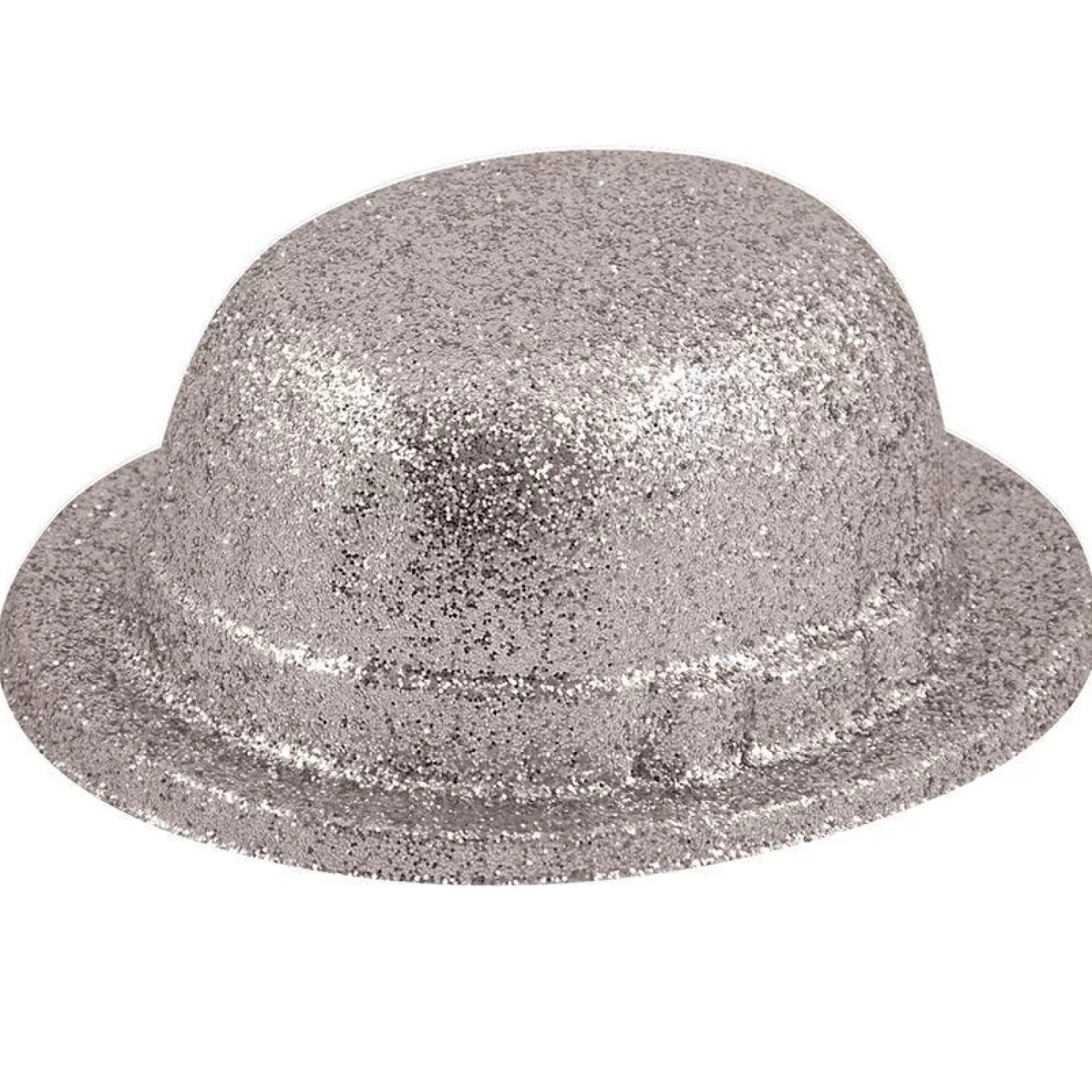 Best Sale Party Delights Silver Glitter Bowler Hat