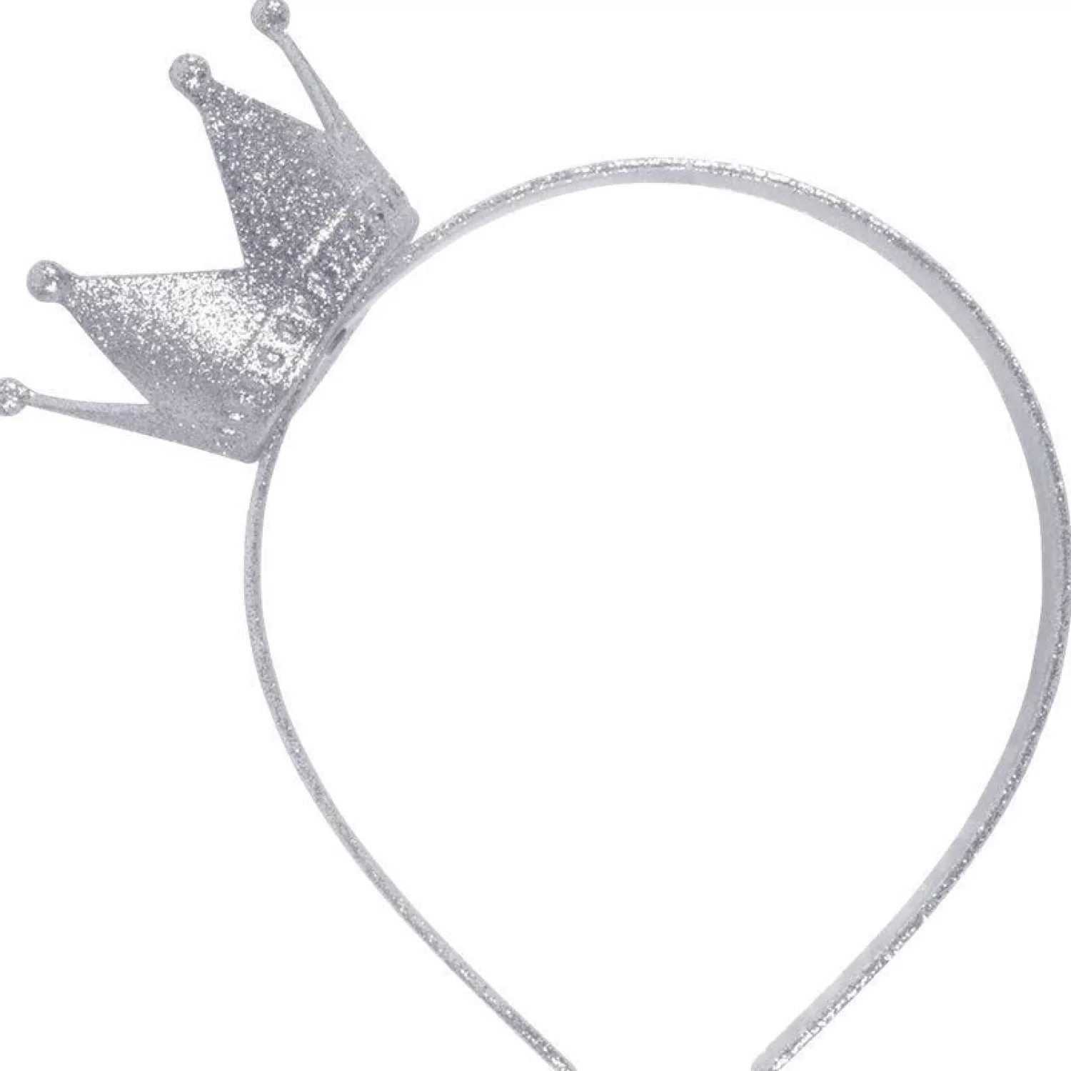 New Party Delights Silver Glitter Crown Headband