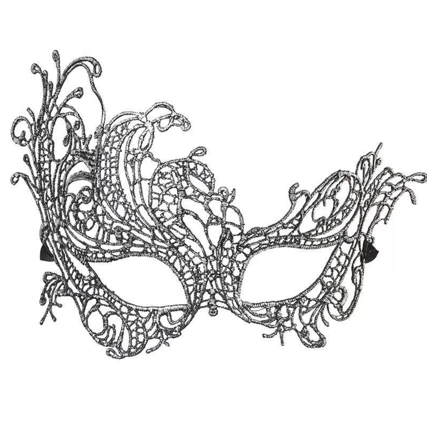 New Party Delights Silver Lace Masquerade Mask