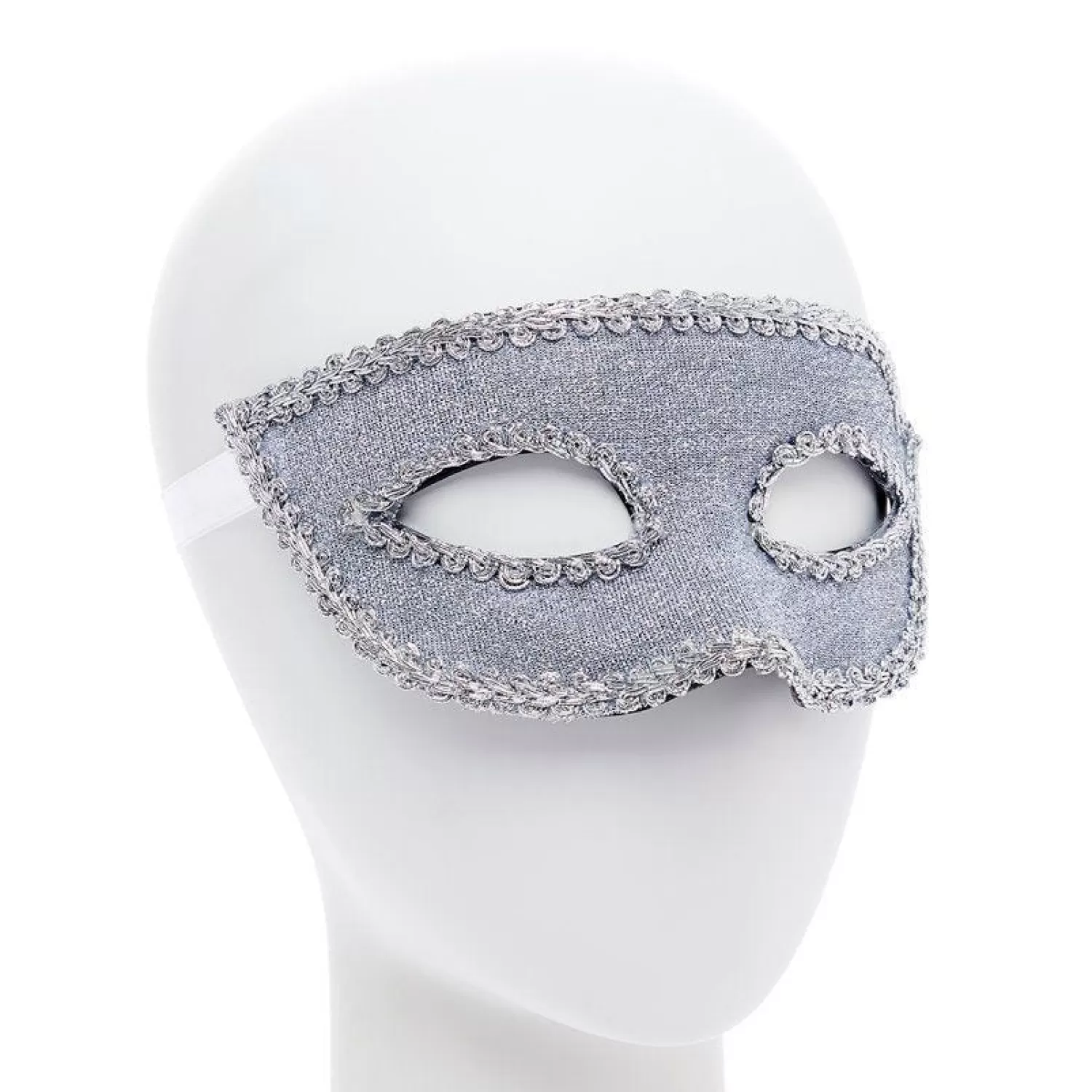 Flash Sale Party Delights Silver Masquerade Mask With Ribbon