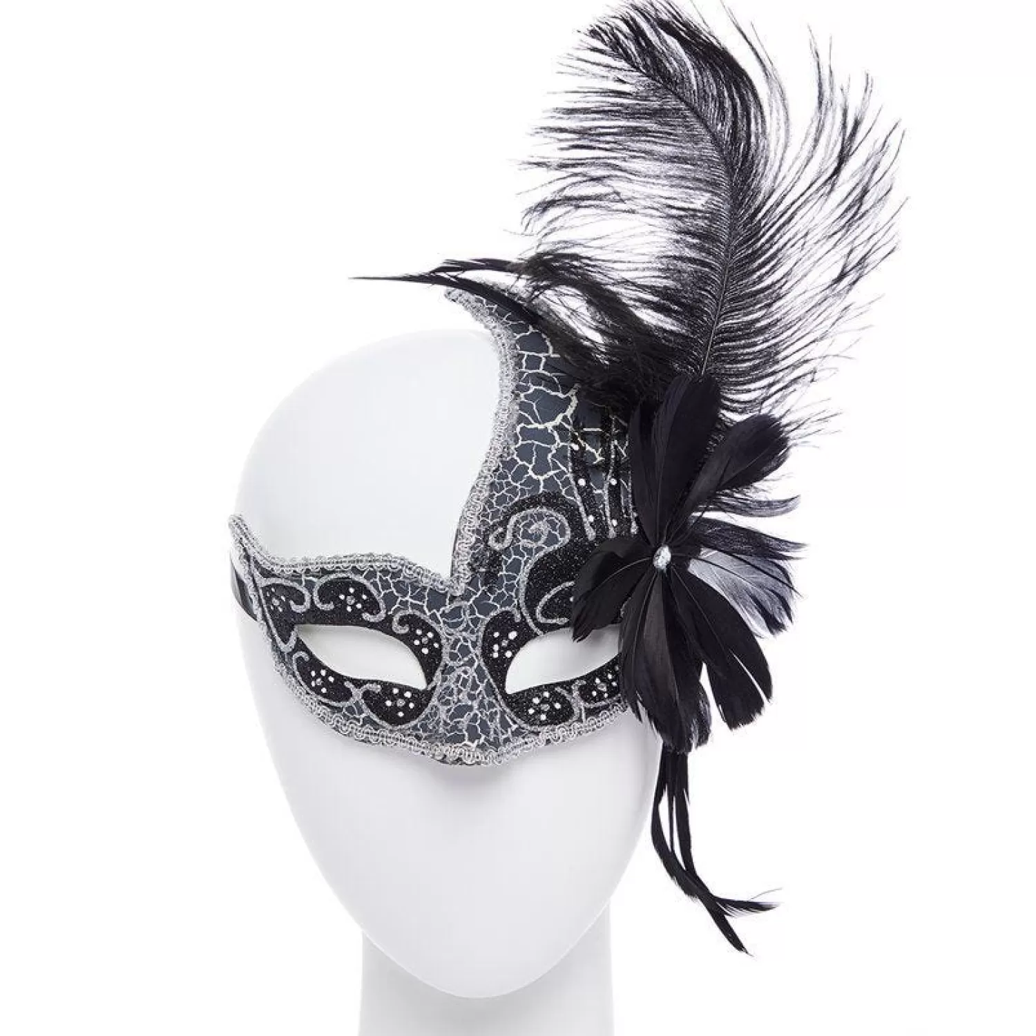 Fashion Party Delights Silver Masquerade Masks For Couples