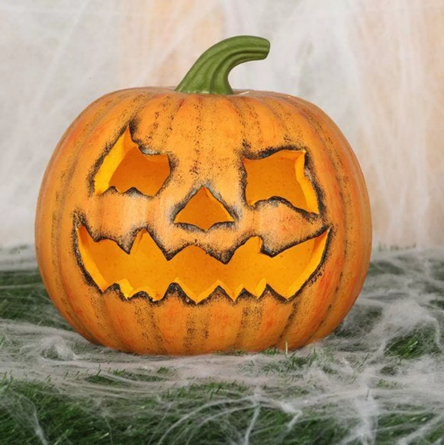 Singed Carved Pumpkin - 20Cm<Party Delights Fashion