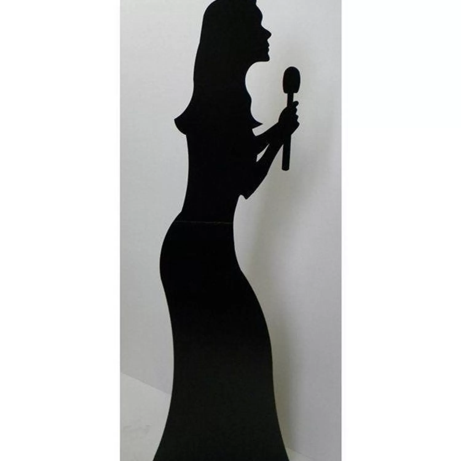 Best Party Delights Singer Silhouette Cardboard Cutout - 175Cm X 51Cm