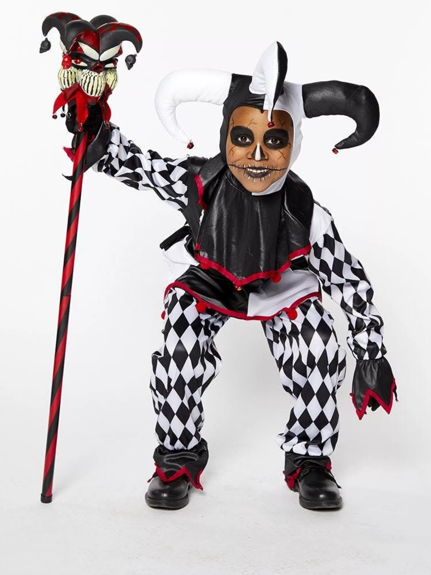 Sinister Jester Clown - Child And Teen Costume<Party Delights Fashion