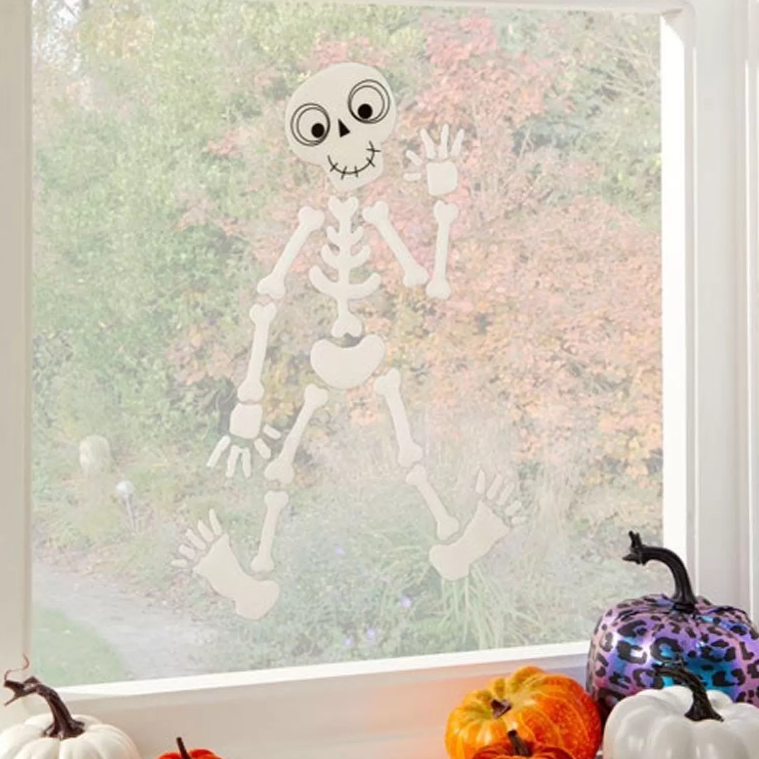 Skeleton Gel Window Cling<Party Delights Sale