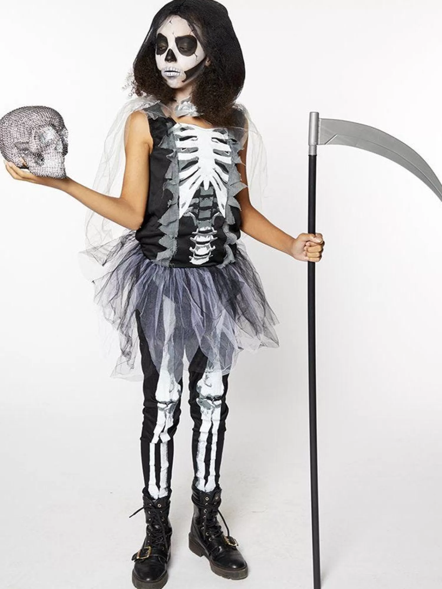 Skeleton Reaper - Child And Teen Costume<Party Delights Store