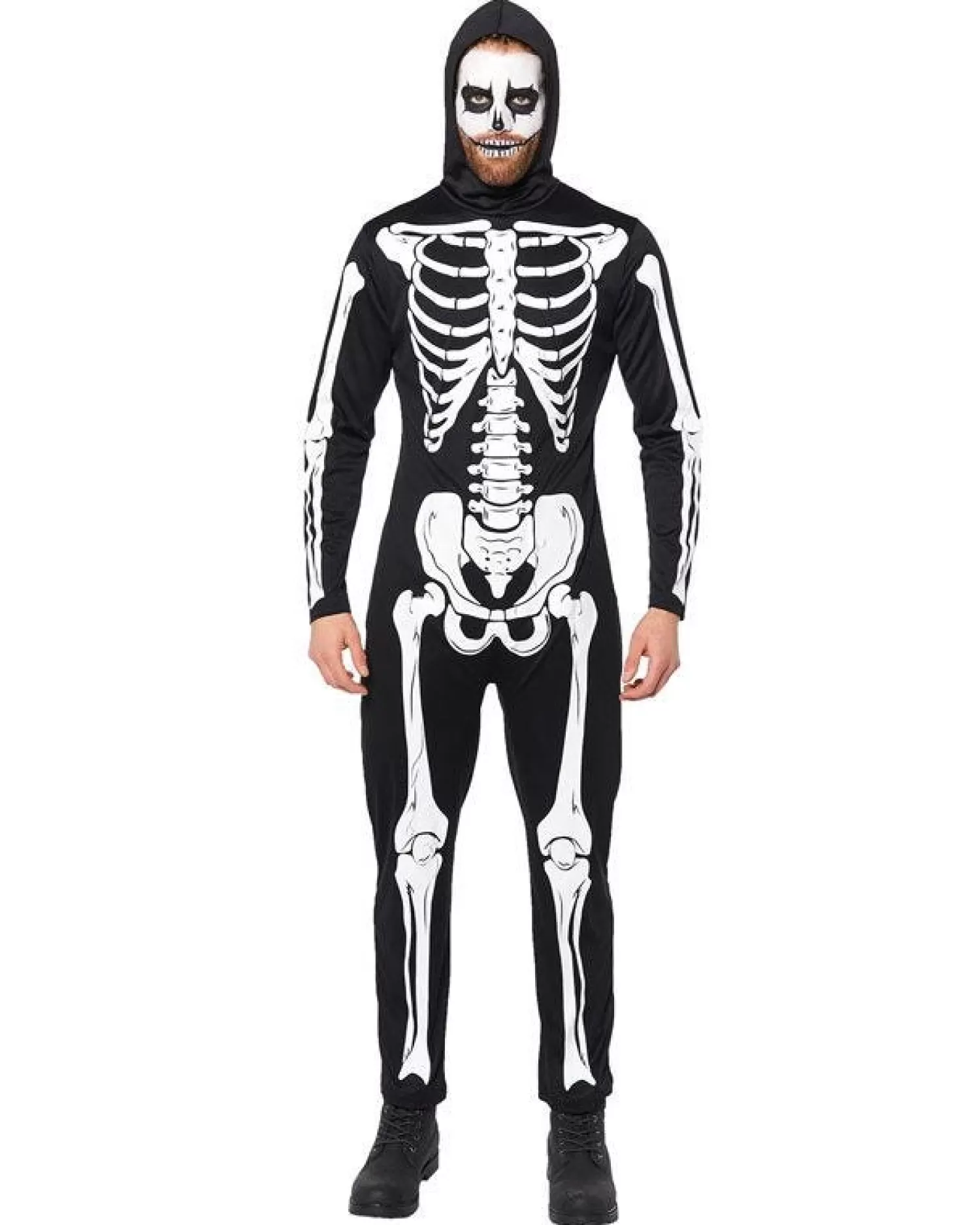 Skeleton Suit - Adult Costume<Party Delights Clearance