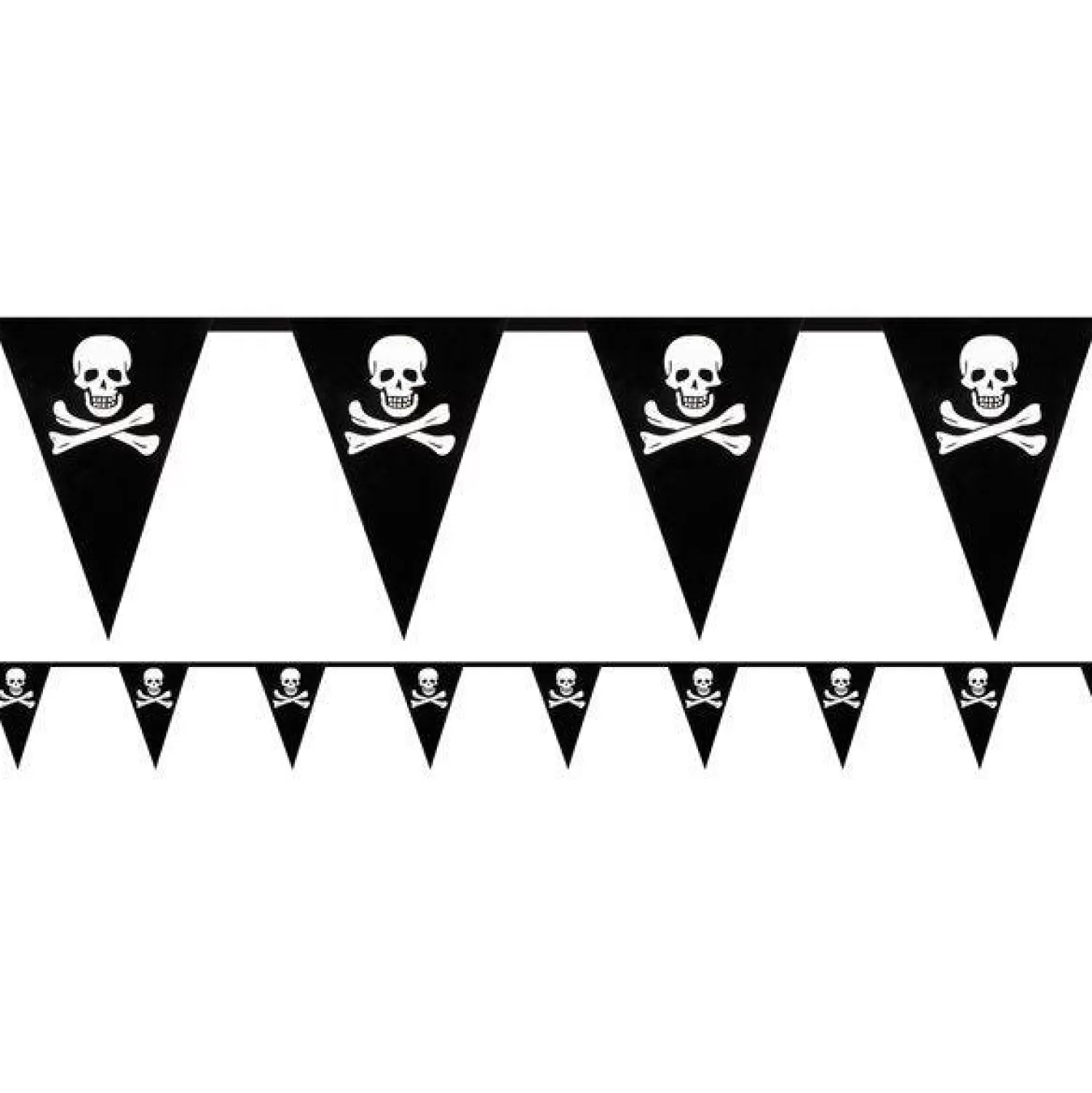 Hot Party Delights Skull & Crossbone Flag Bunting - 6M