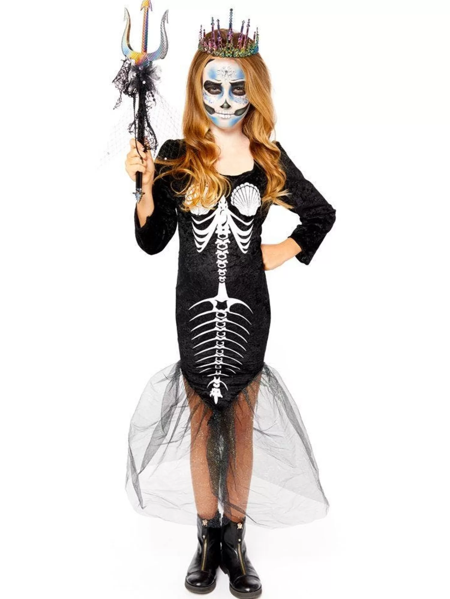 Skull Mermaid - Child Costume<Party Delights Discount