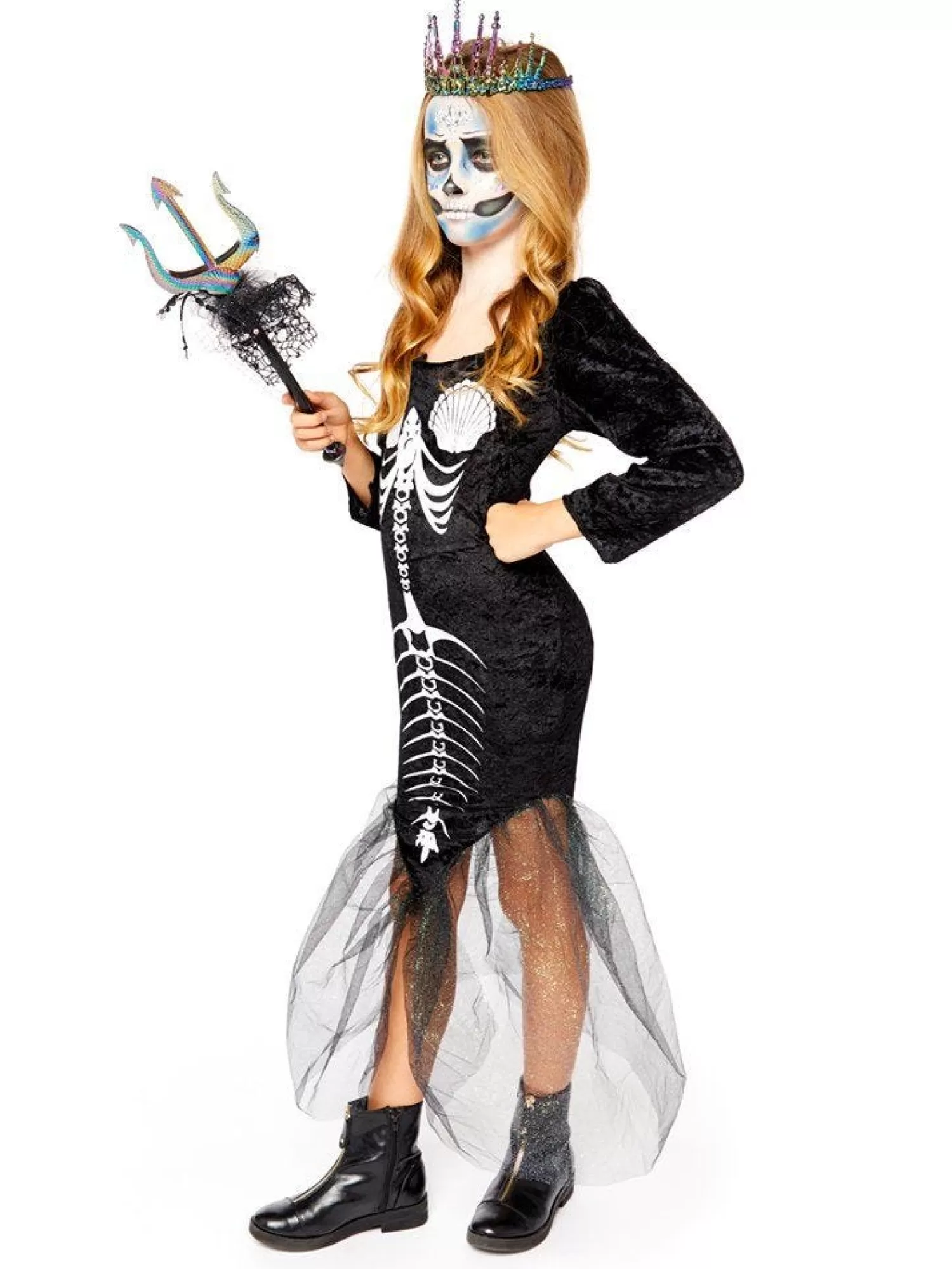 Skull Mermaid - Child Costume<Party Delights Discount