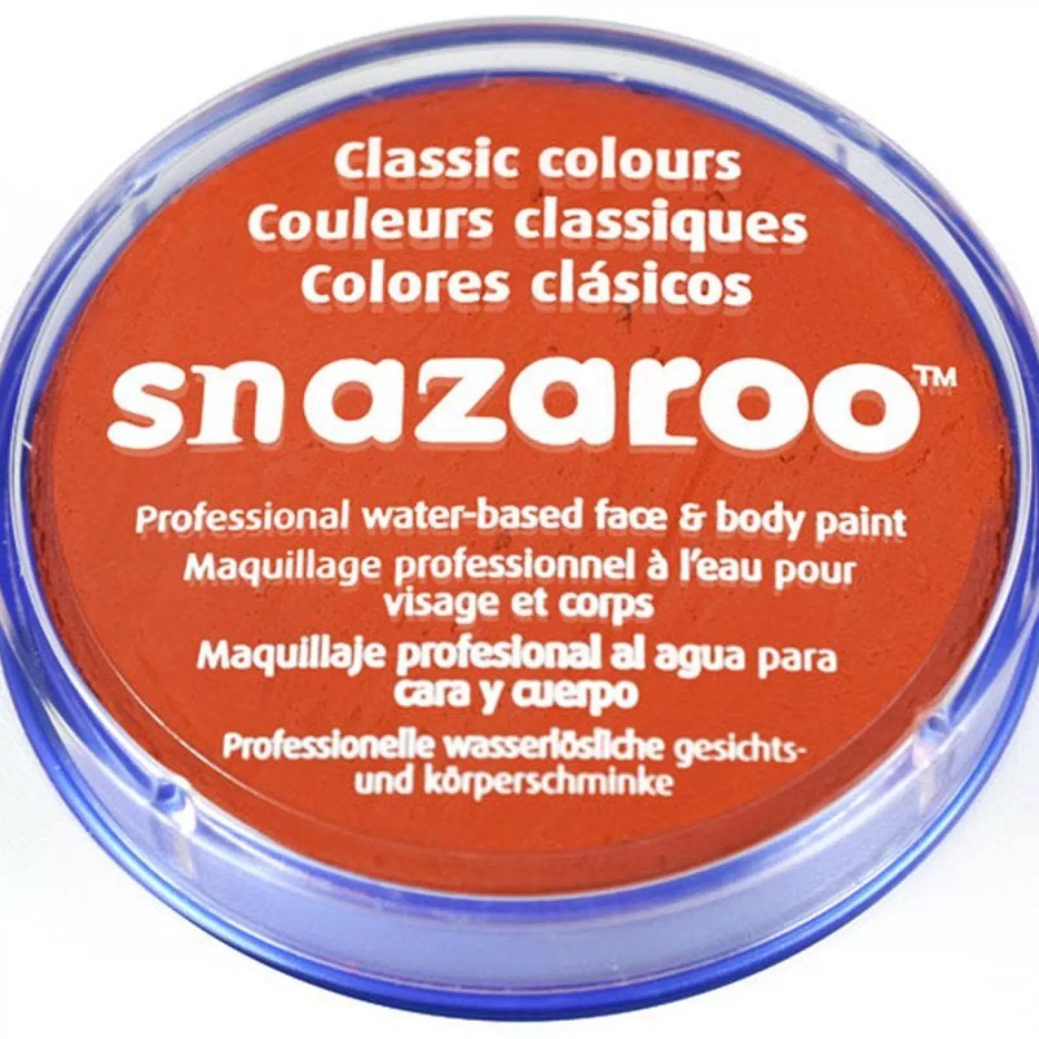 Clearance Party Delights Snazaroo Dark Orange Face Paint - 18Ml