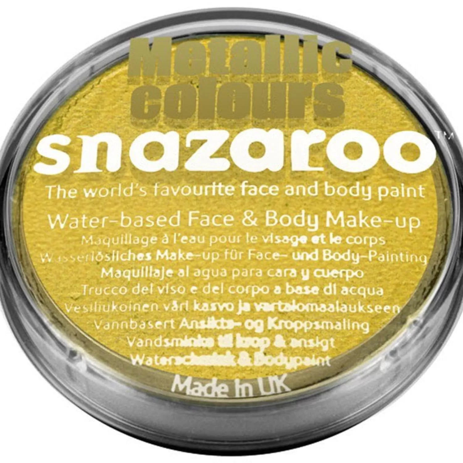 Store Party Delights Snazaroo Electric Gold Face Paint - 18Ml