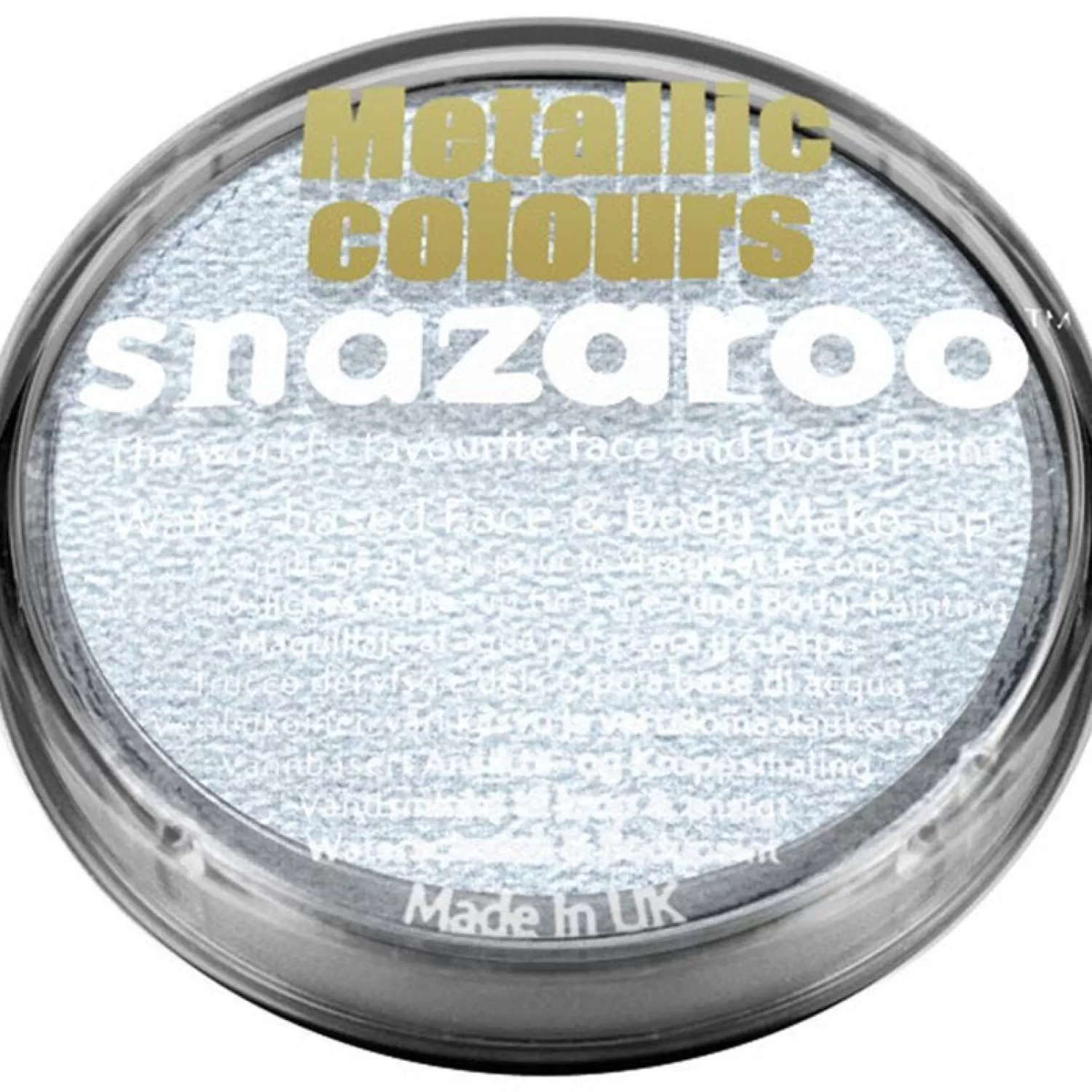 Clearance Party Delights Snazaroo Electric Silver Face Paint - 18Ml