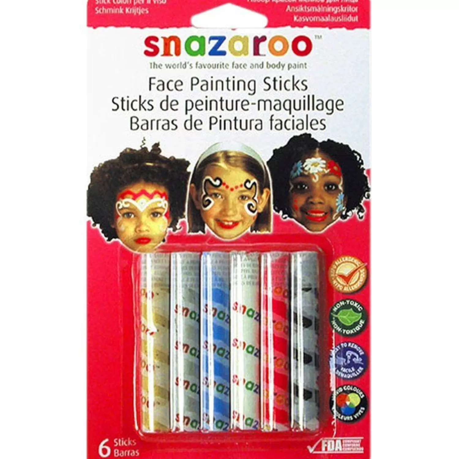 Best Sale Party Delights Snazaroo Girls Face Painting Sticks (6Pk)