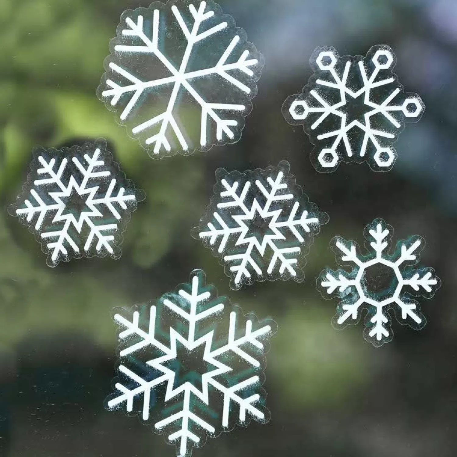 Snowflake Window Stickers (24Pk)<Party Delights Store