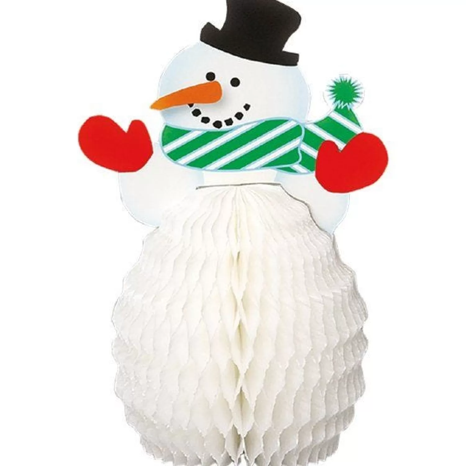 Snowman Mini Honeycomb Decorations - 15Cm (4Pk)<Party Delights New