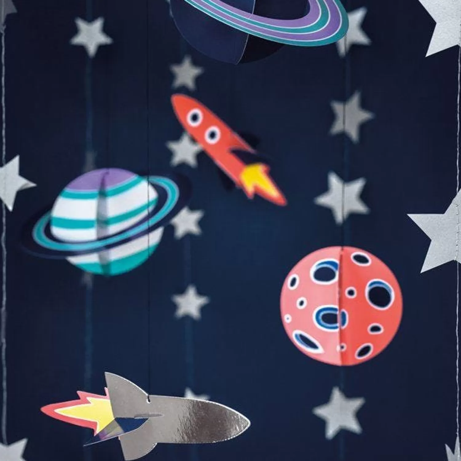 Clearance Party Delights Space Hanging Decorations (5Pk)