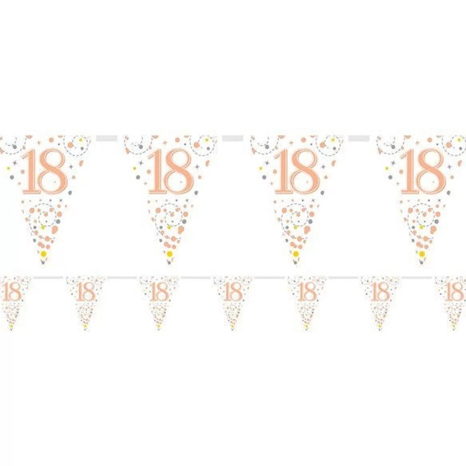 Shop Party Delights Sparking Fizz 18Th Foil Bunting - 3.9M