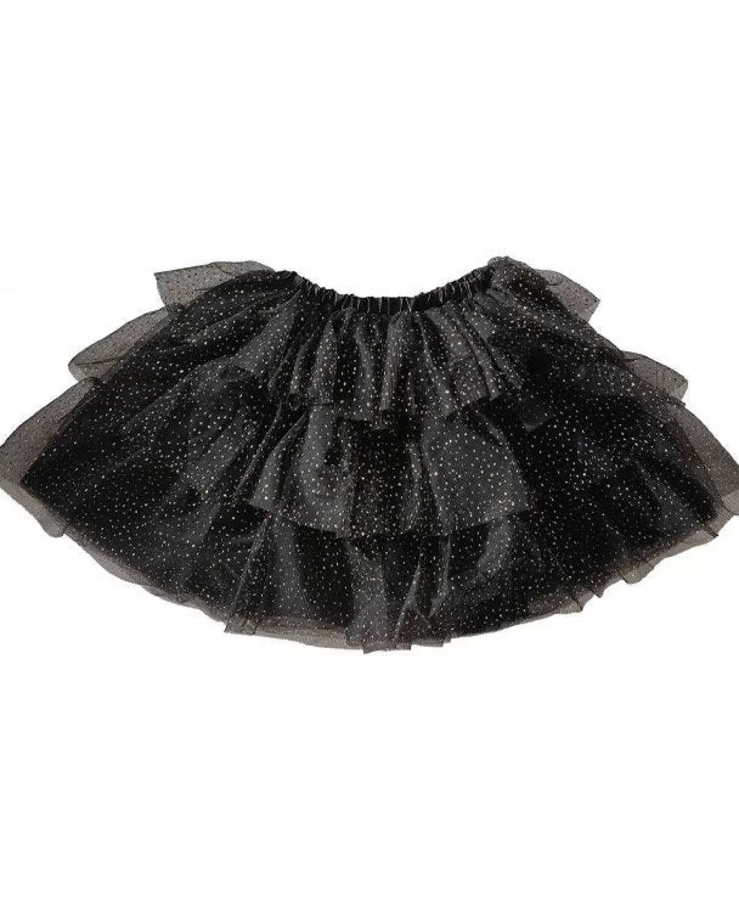 Sparkle Black & Gold Tiered Tutu - 5-7 Years<Party Delights Cheap