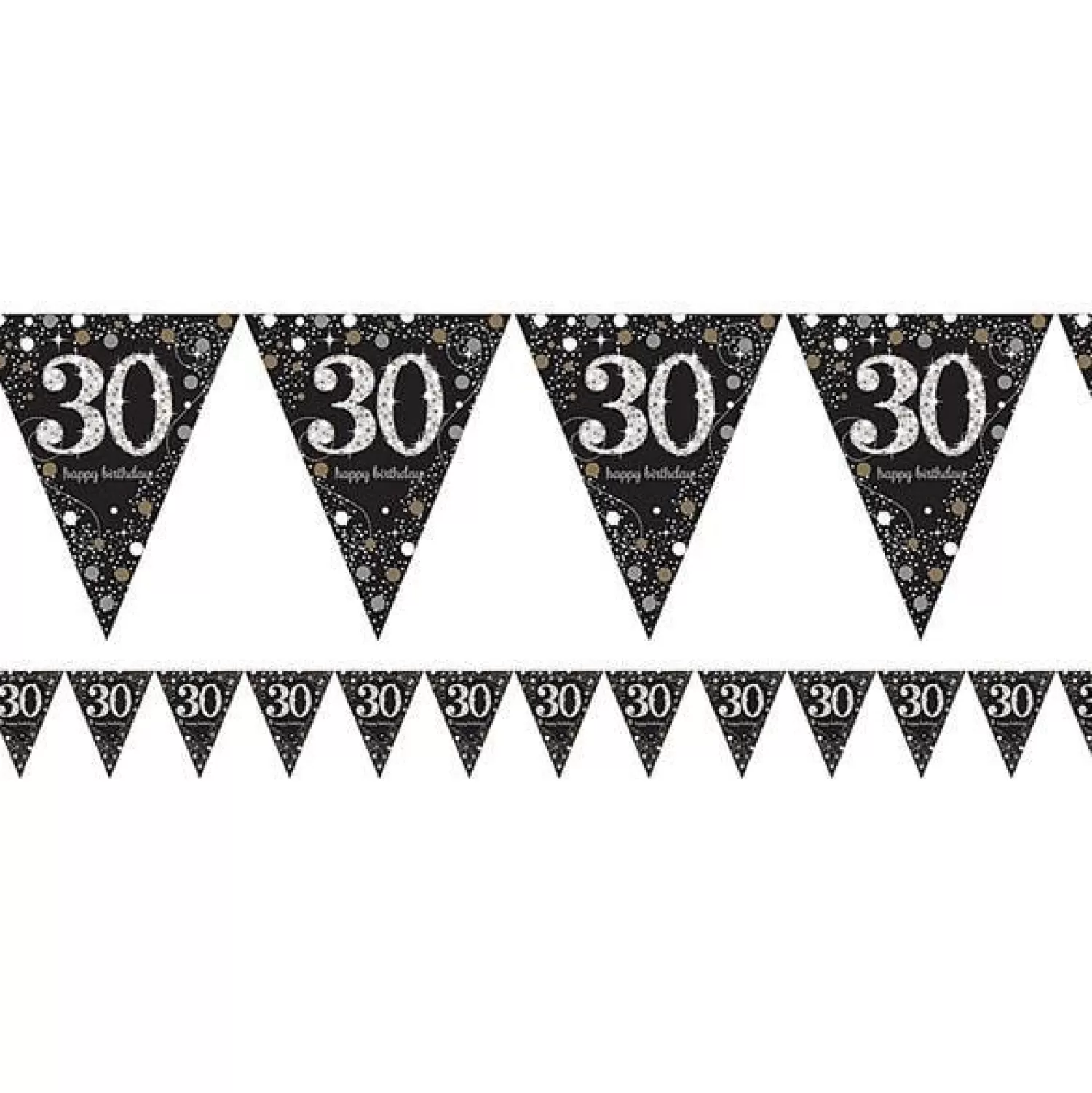 Shop Party Delights Sparkling Celebration 30Th Foil Bunting - 4M