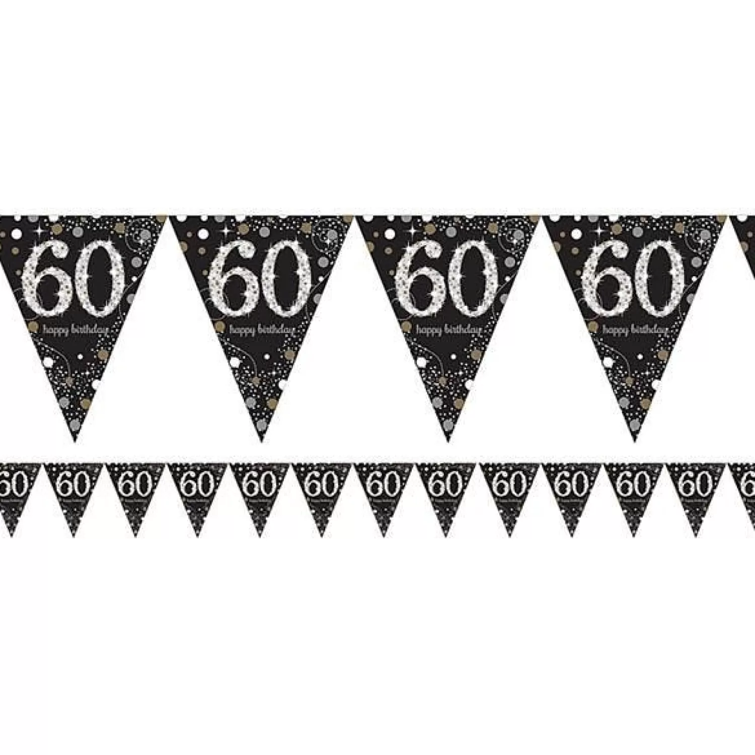 Best Sale Party Delights Sparkling Celebration 60Th Foil Bunting - 4M