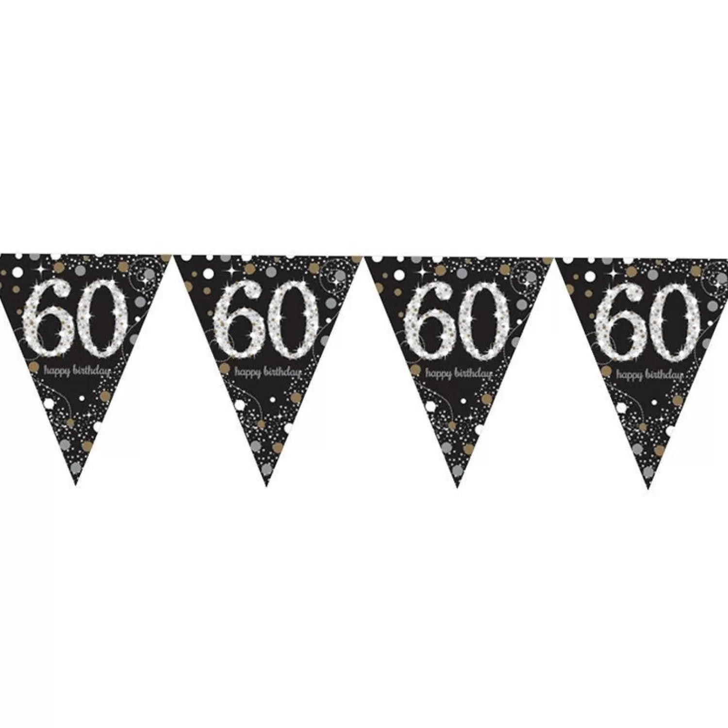 Best Sale Party Delights Sparkling Celebration 60Th Foil Bunting - 4M