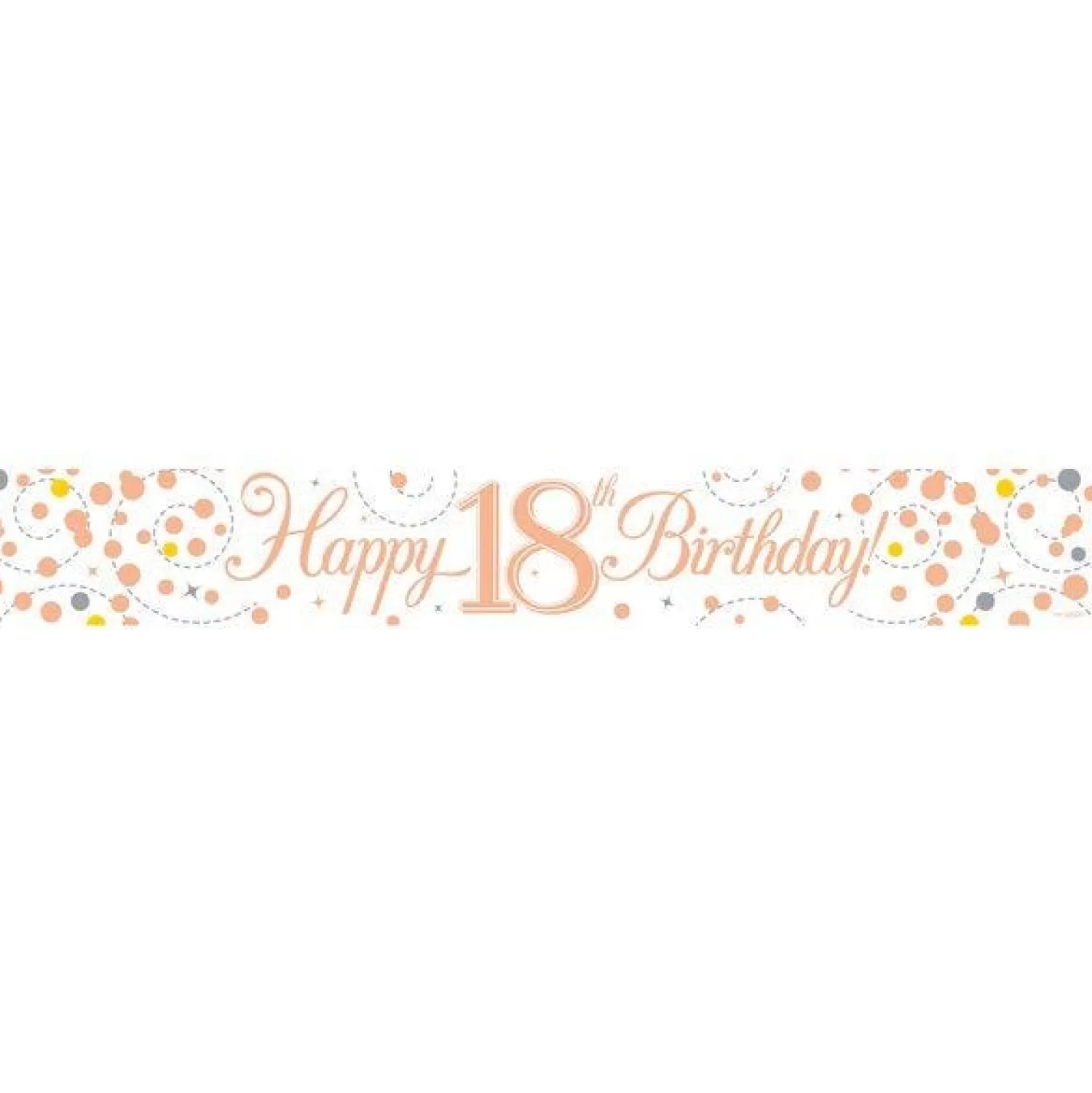 Outlet Party Delights Sparkling Fizz 'Happy 18Th Birthday' Banner - 2.7M