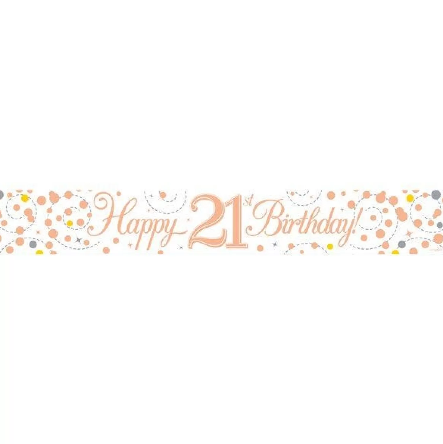 Best Party Delights Sparkling Fizz 'Happy 21St Birthday' Banner - 2.7M