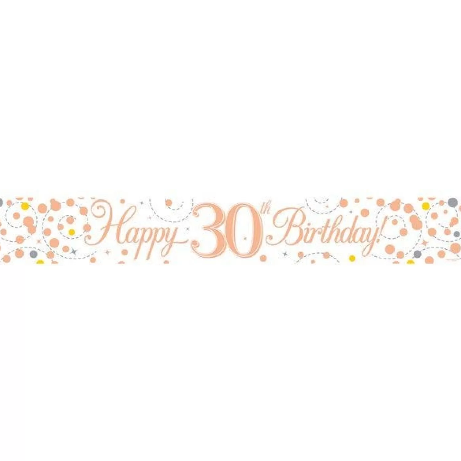 New Party Delights Sparkling Fizz 'Happy 30Th Birthday' Banner - 2.7M