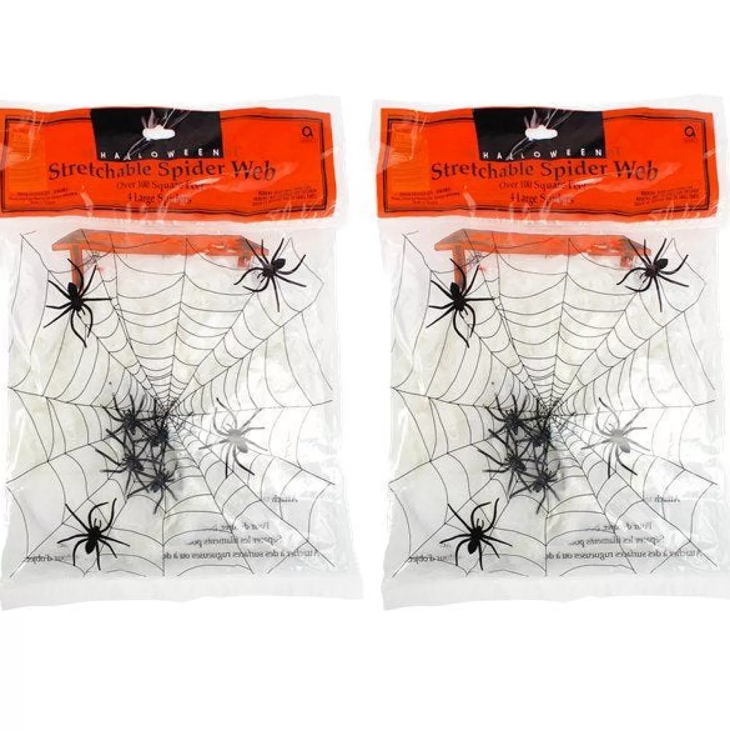 Spider Web With Spiders Multipack - 200Sq Ft<Party Delights Flash Sale