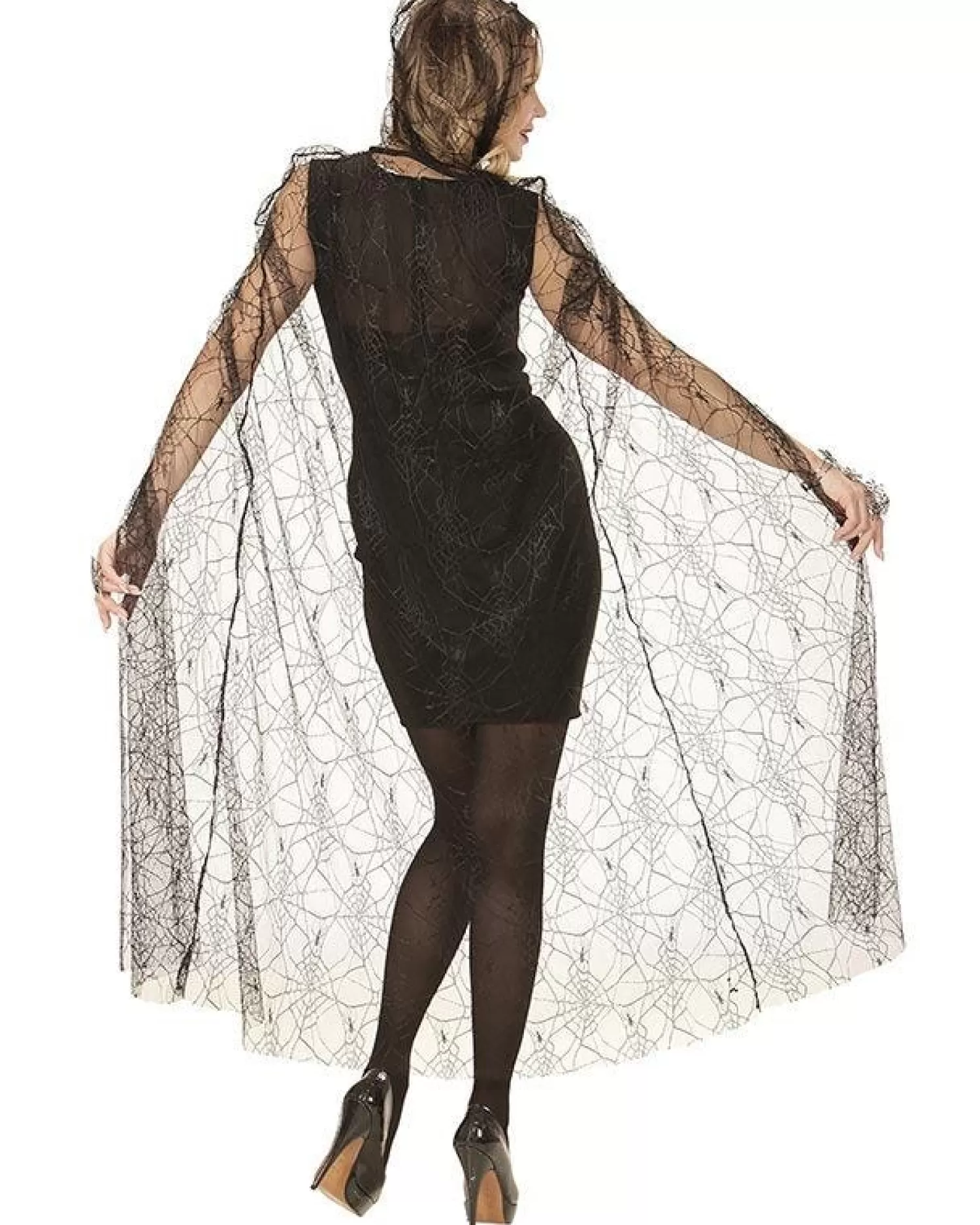 Spidermesh Cape - 140Cm<Party Delights Flash Sale