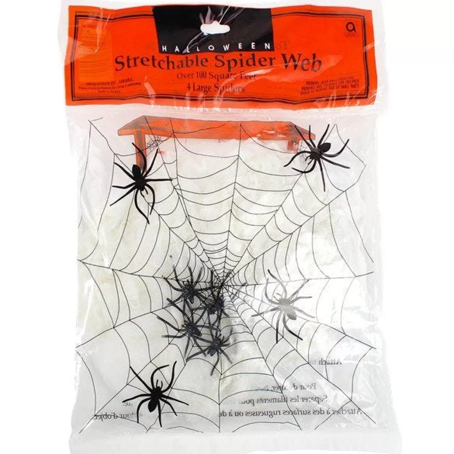 Spiders Web With Spiders - 100Sq Ft<Party Delights Outlet