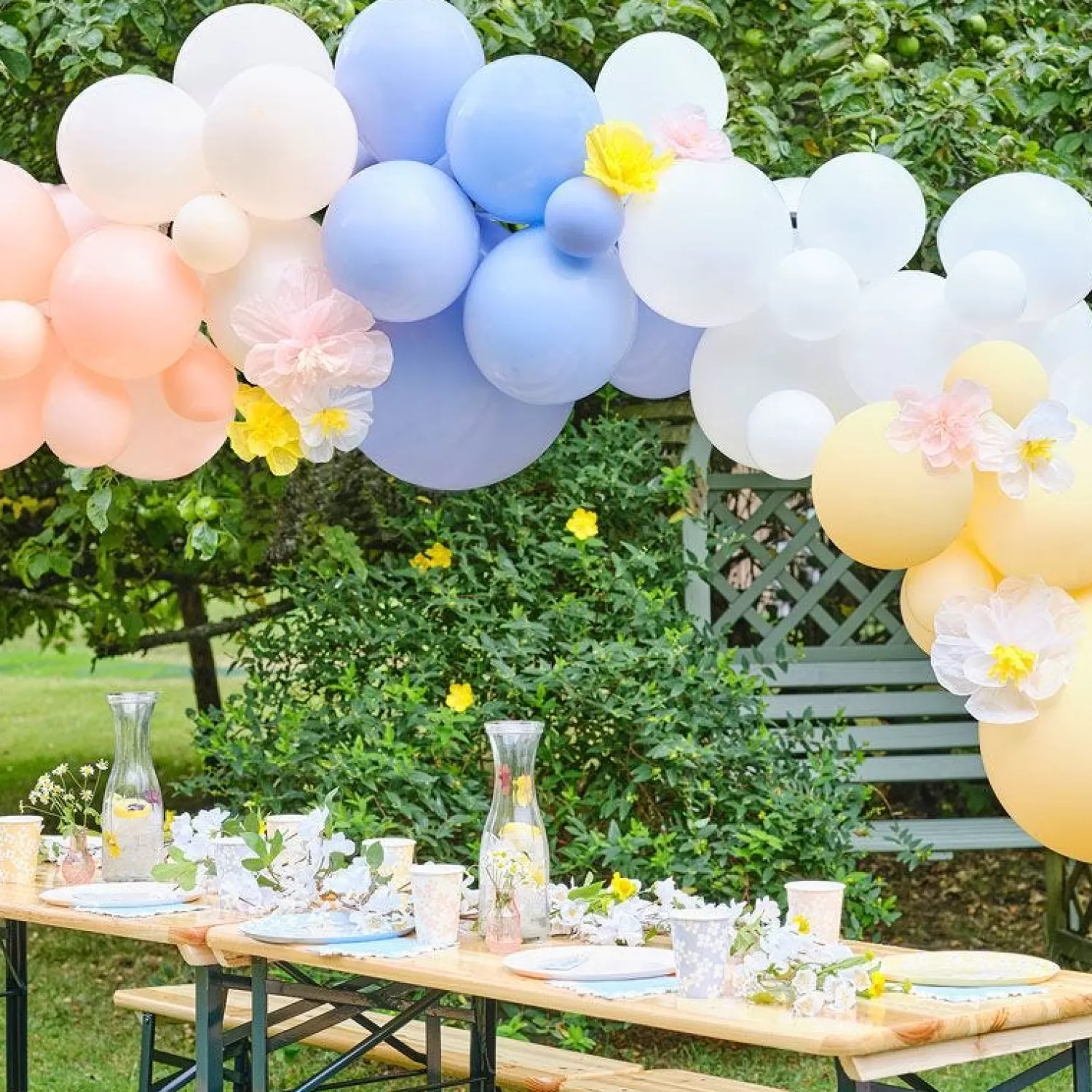 Sale Party Delights Spring Balloon Arch With Paper Flowers - 60 Balloons