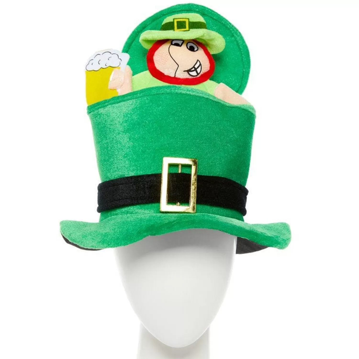 Online Party Delights St Patrick's Day Drinking Leprechaun Top Hat