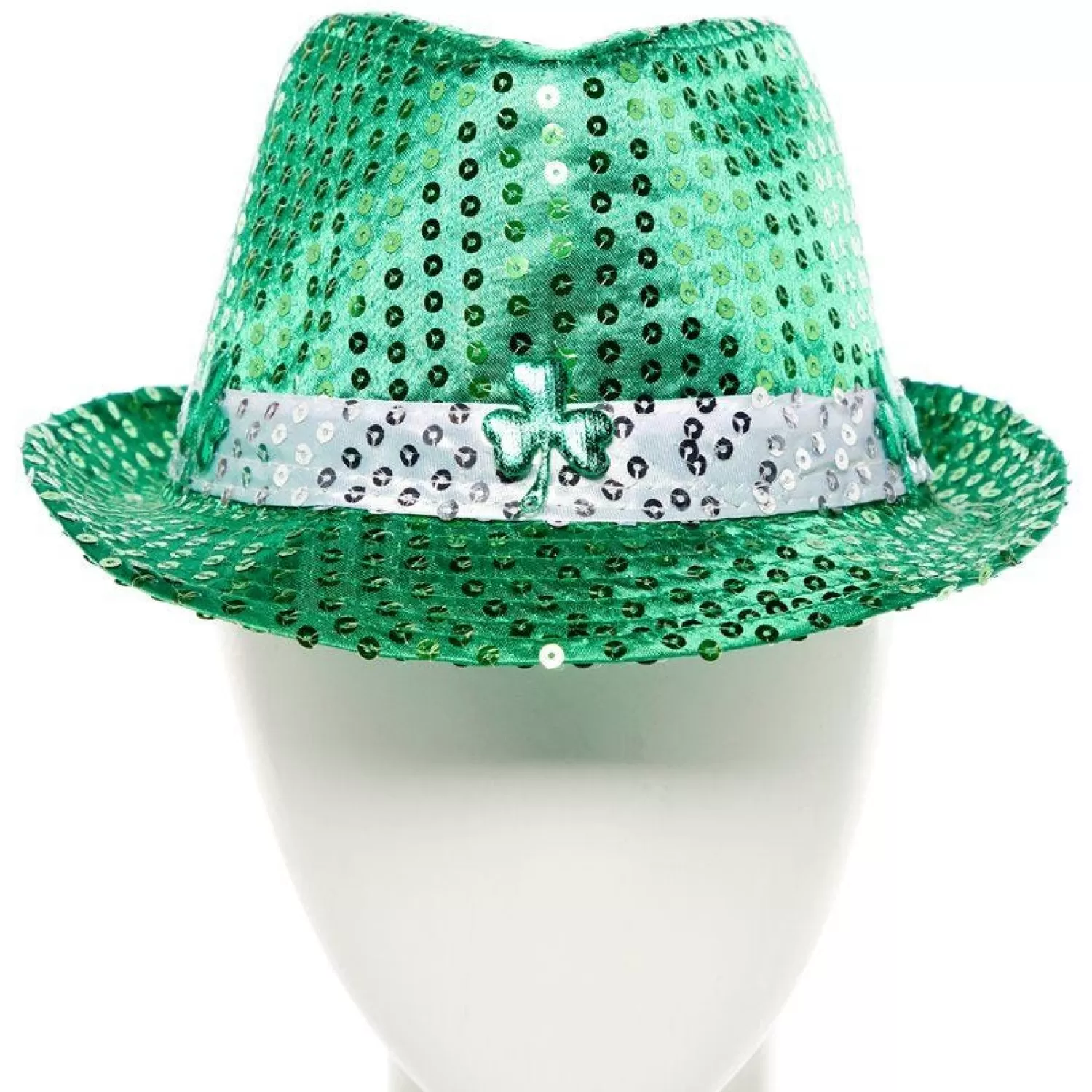 Cheap Party Delights St Patrick's Day Sequin Fedora Hat