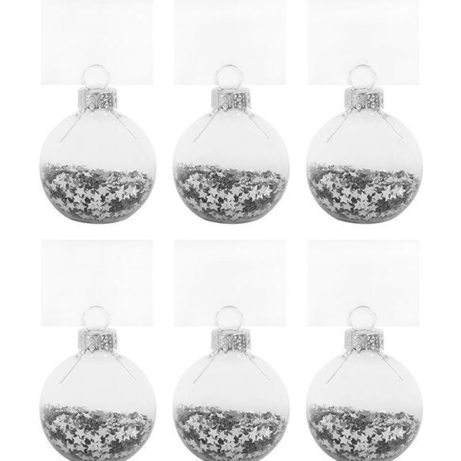 Star Confetti Place Card Holder (6Pk)<Party Delights New