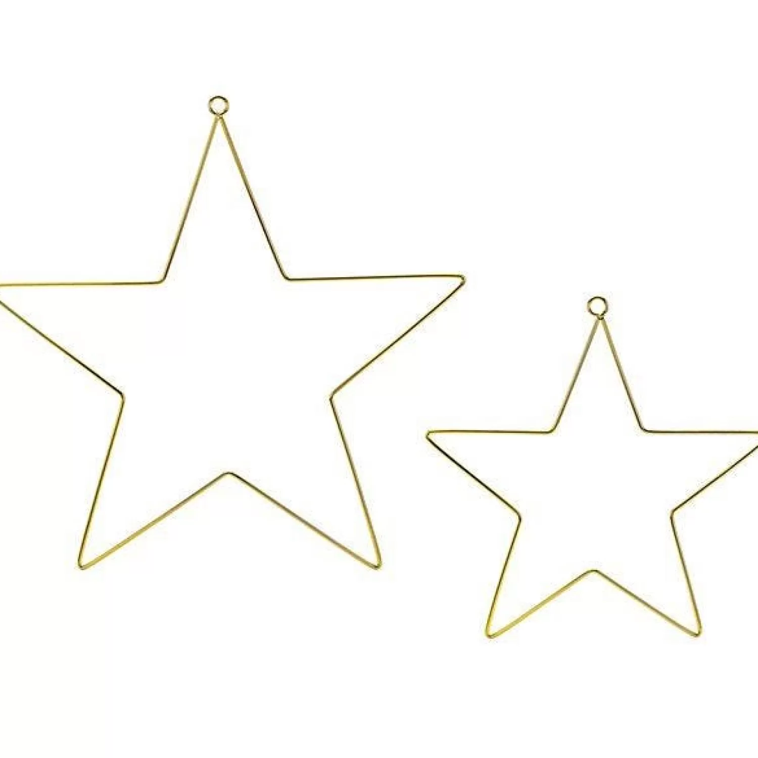 Star Metal Hanging Decorations (2Pk)<Party Delights Sale