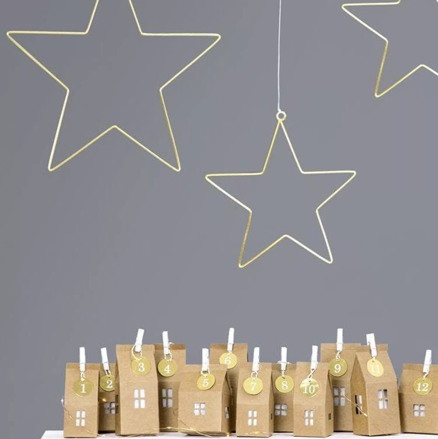 Star Metal Hanging Decorations (2Pk)<Party Delights Sale