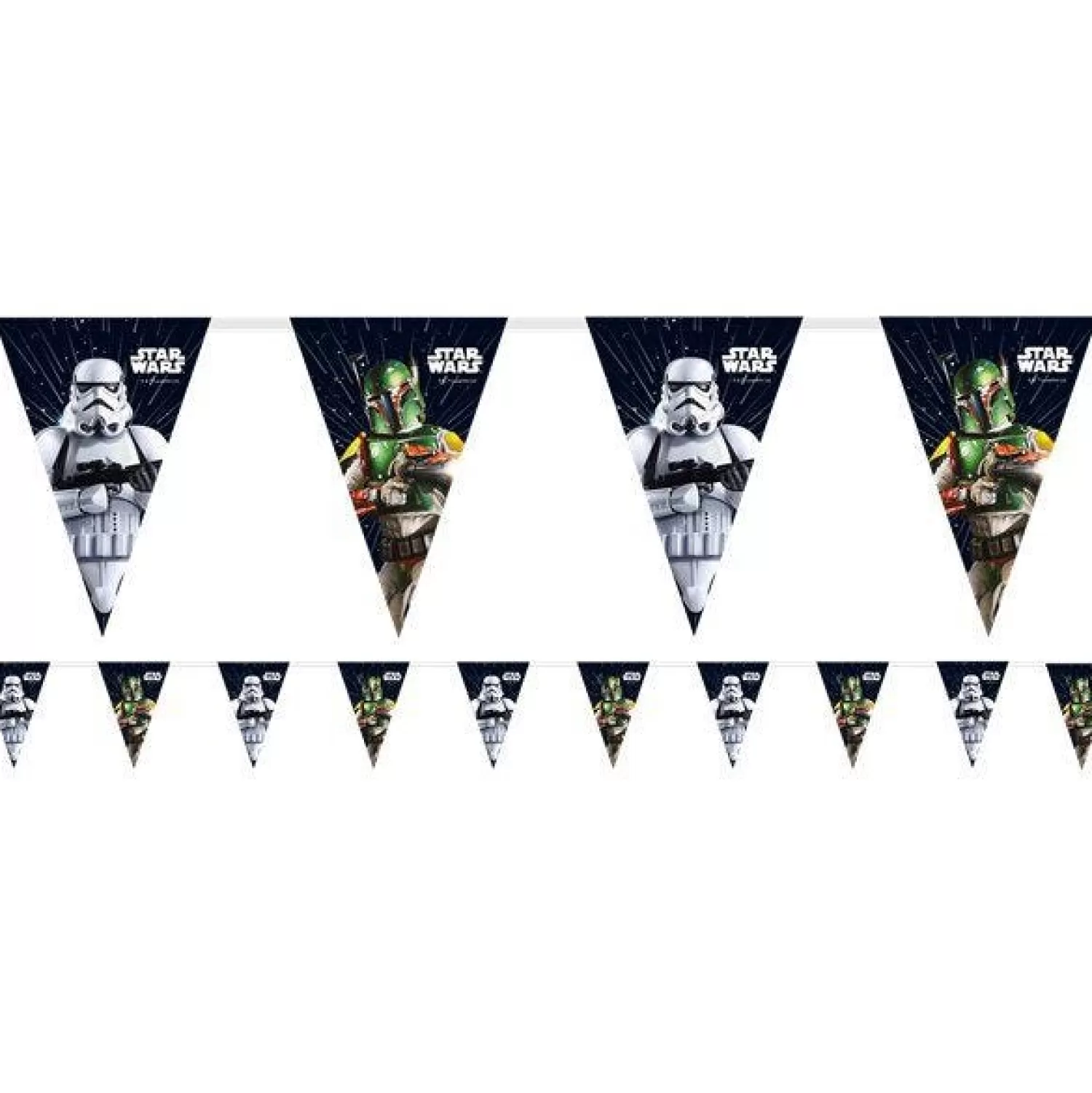 Hot Party Delights Star Wars Galaxy Paper Flag Bunting - 2.3M