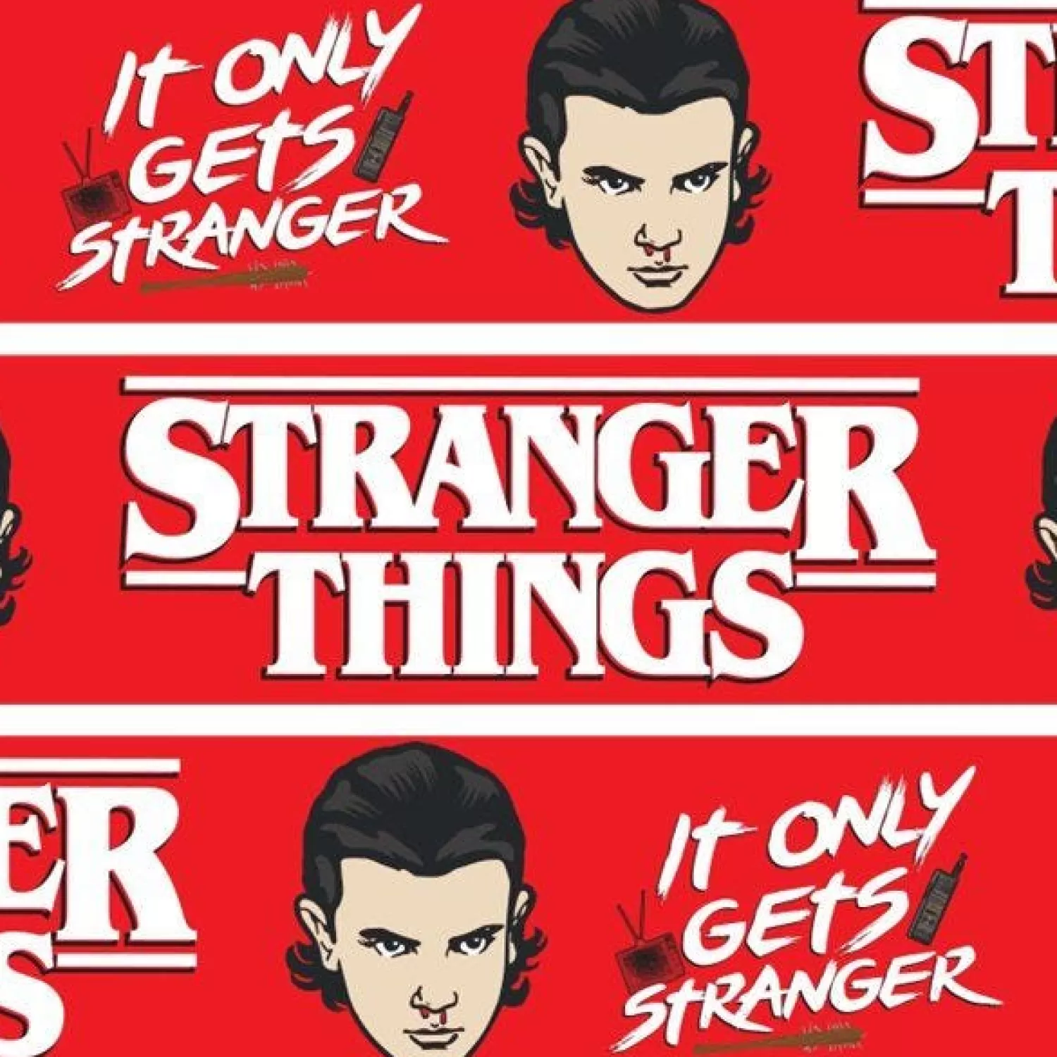 Stranger Things Paper Banners - 1M (3Pk)<Party Delights Sale