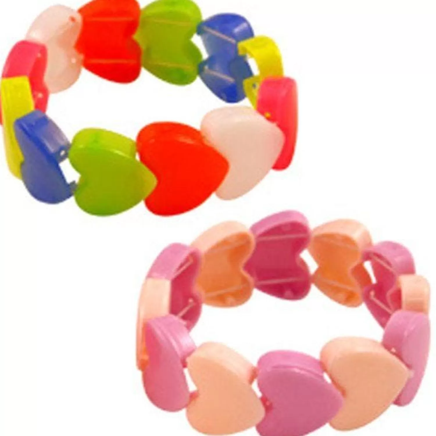 Shop Party Delights Stretchy Heart Bracelet - Plastic